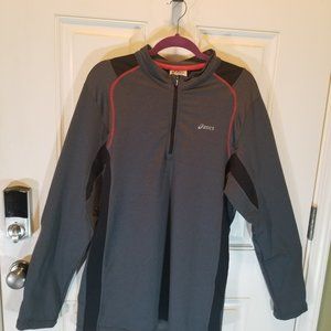 Aasics  Zip Up Long Sleeve Grey Track Jacket Size XL